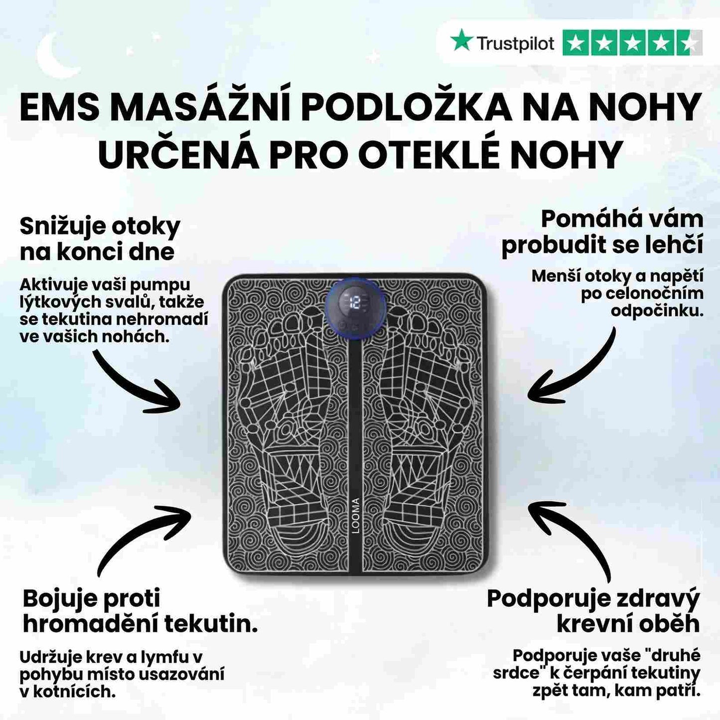 LOOMA - EMS VYŘEŠ OTEKLÉ NOHY Z DOMOVA