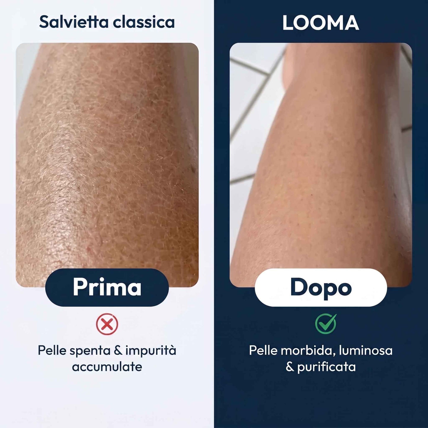 Asciugamano da doccia esfoliante LOOMA