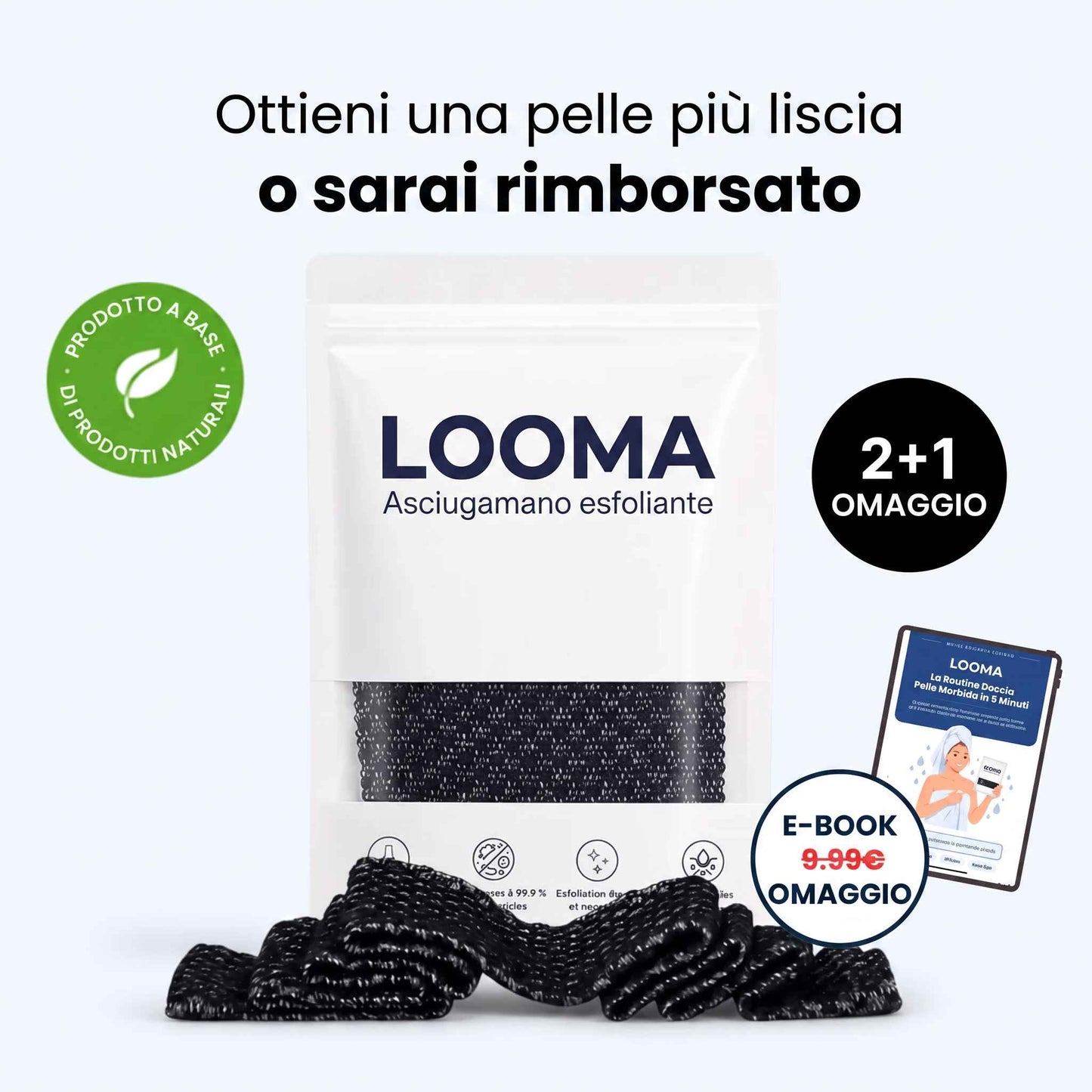 Asciugamano da doccia esfoliante LOOMA